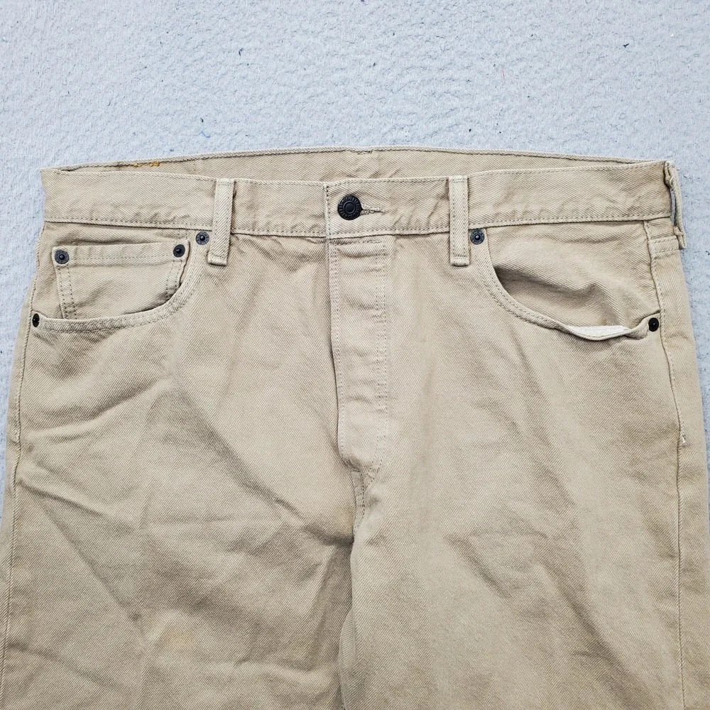 Levi's 501 Jeans Mens 34x30 Brown Denim Red Tab Streetwear 5-Pocket Straight Leg